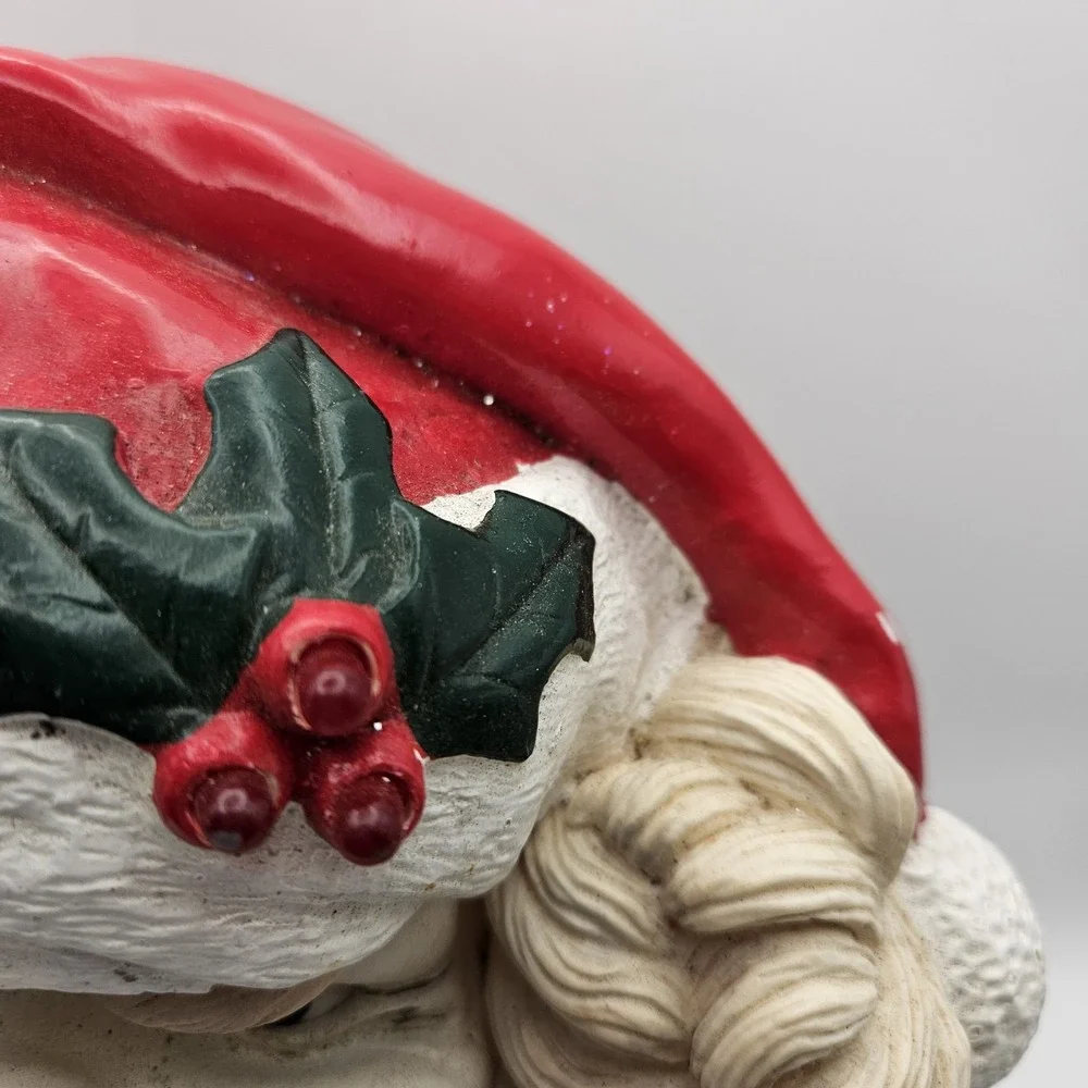 Santa Christmas Musical Painted Molded Plastic Talking Motion Activated Lights
